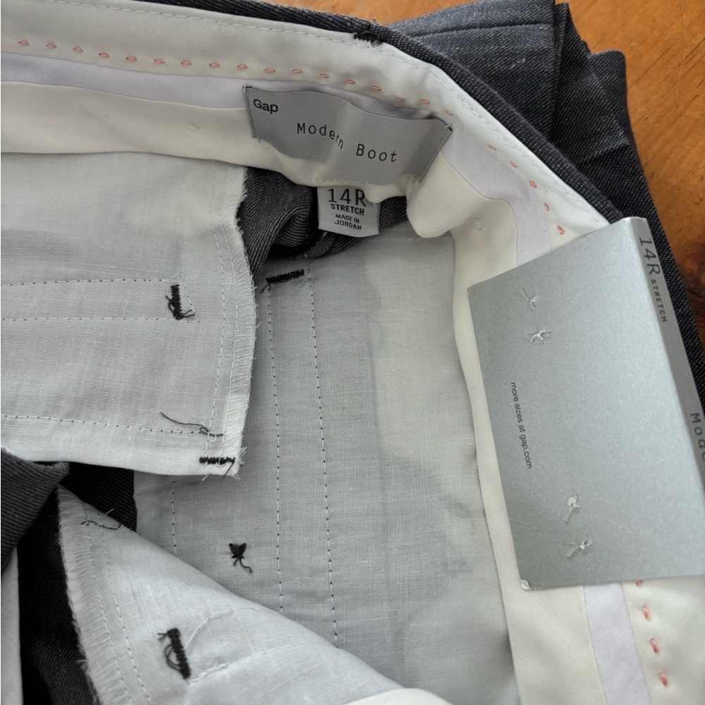 NWT Gap Modern Boot  dress pants- Gray! - Picture 2 of 5